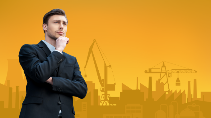 A man thinking for a business ideas